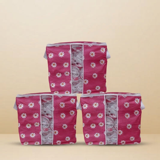 Premium Floral Clothes Storage Bags – 20kg Capacity