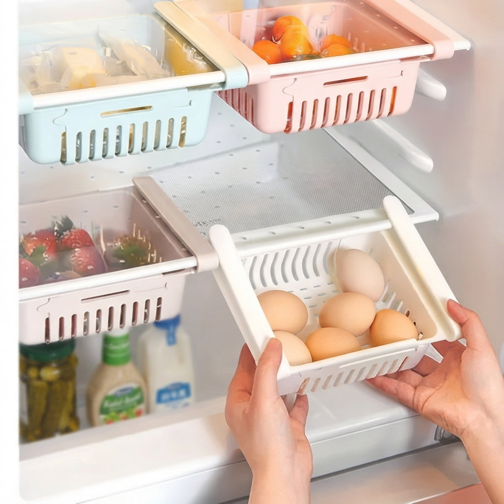 Adjustable Stretchable Fridge Storage Basket