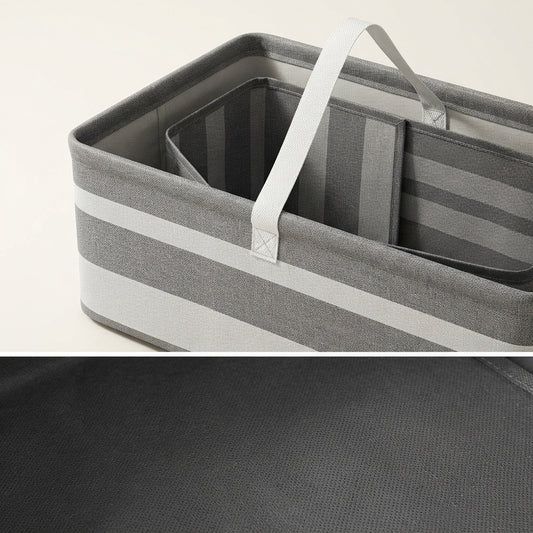 Foldable Laundry Basket 20×12 Inches – Multicolor