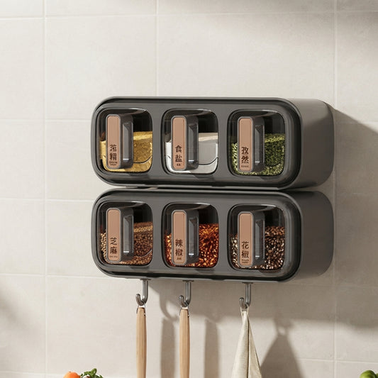 Wall-Mounted Spice & Seasoning Organizer