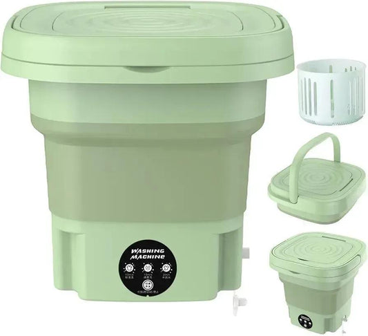 Portable mini washer folded view