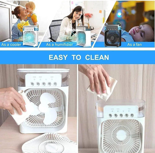 Portable Mini Air Cooler, Humidifier & Fan | Smart Home Gadget Pakistan | SBZONE | Image 2