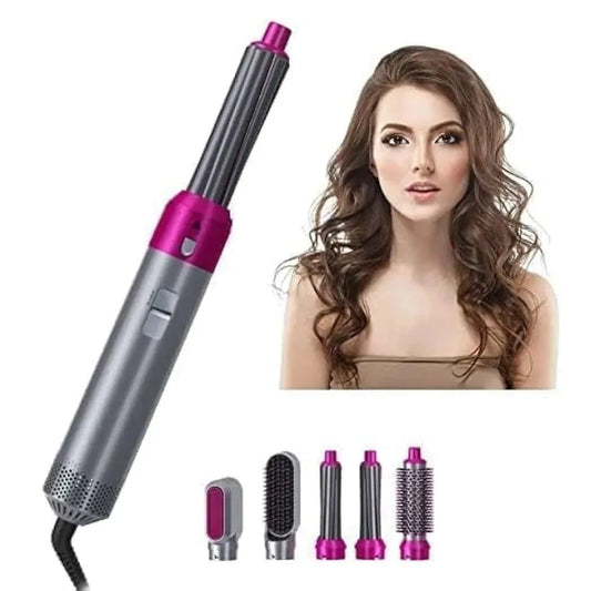 5-in-1 Hair Styler with Curler, Straightener, Brush & Dryer | SBZONE Pakistan | Image 2