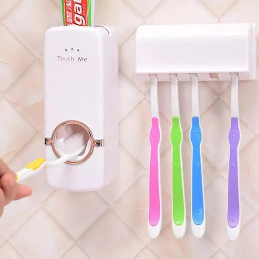 Toothpaste dispenser brush holder detail