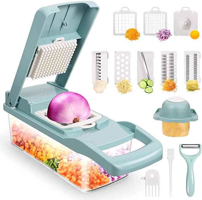 13-in-1 Vegetable Chopper with 8 Blades & Container - additional product view 3