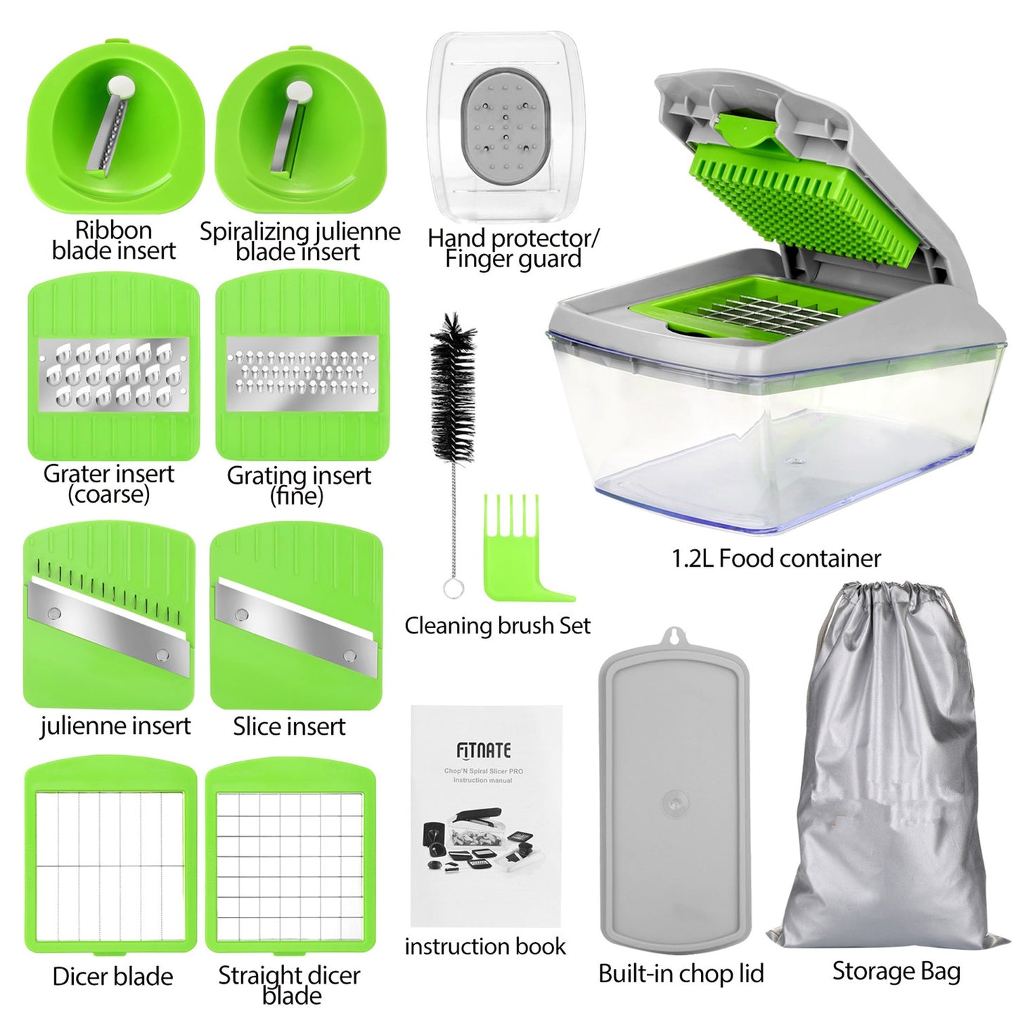 13-in-1 Vegetable Chopper with 8 Blades & Container - additional product view 4