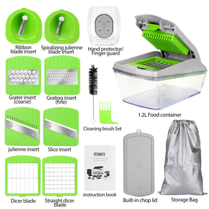 13-in-1 Vegetable Chopper with 8 Blades & Container - additional product view 4