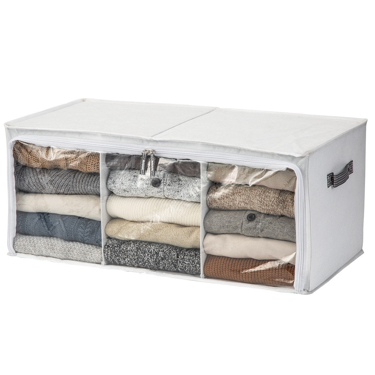 3-Compartment Clothes Storage Organizer with Clear Window - additional product view 3