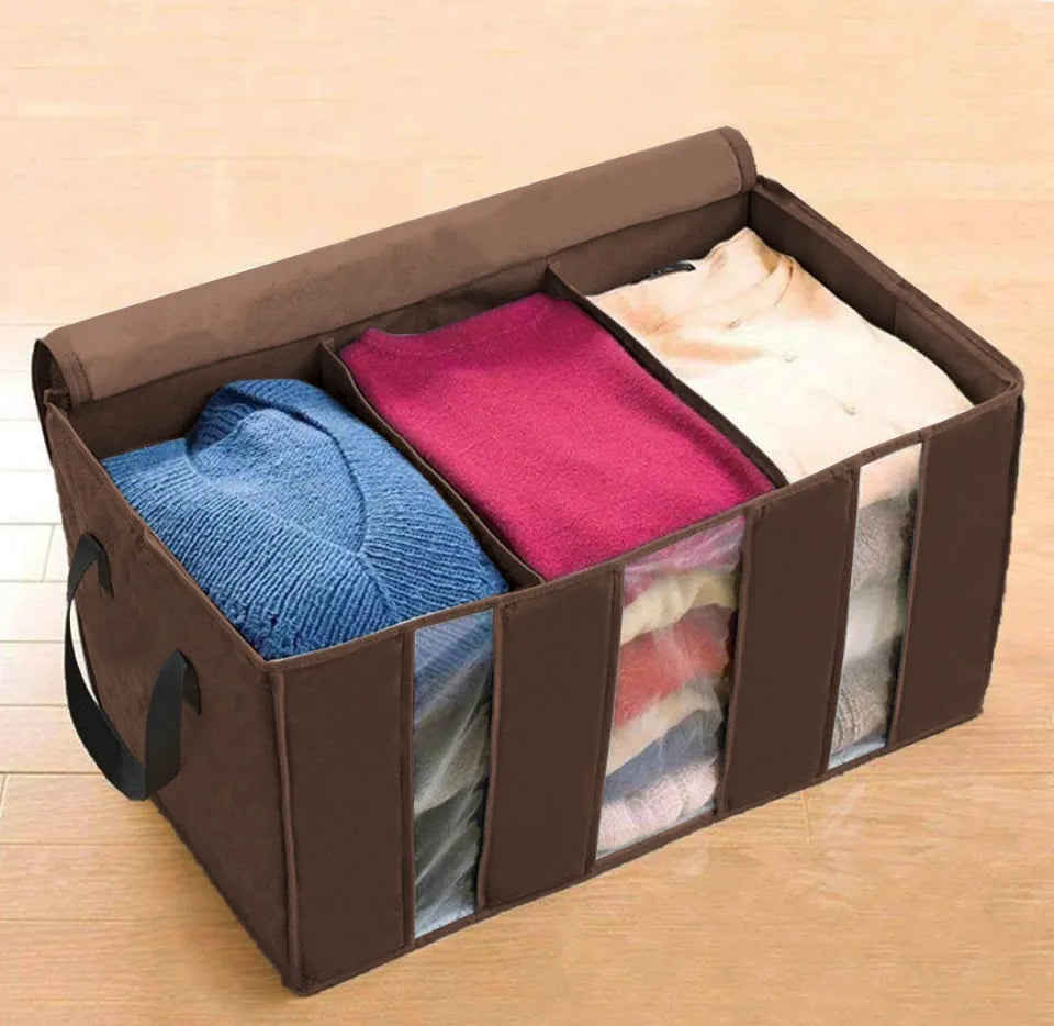 3-Compartment Clothes Storage Organizer with Clear Window - additional product view 4
