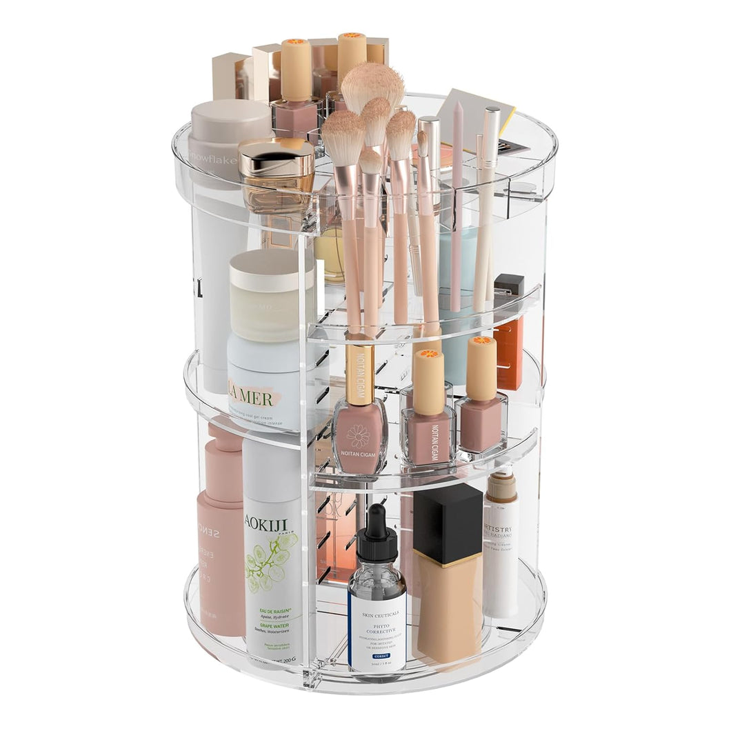 360° Rotating Makeup Organizer with Transparent Drawers - additional product view 4