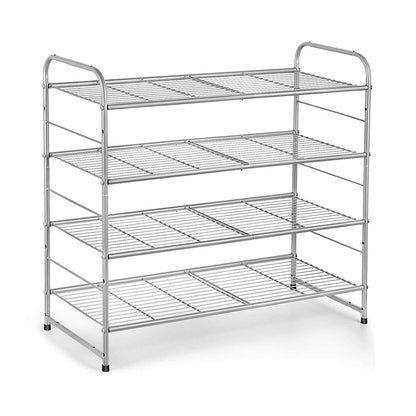 4-Tier Metal Shoe Rack – Holds Up to 12 Pairs - additional product view 3