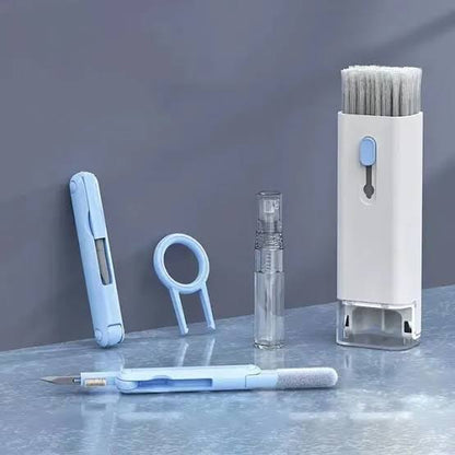 7-in-1 keyboard cleaning kit in use
