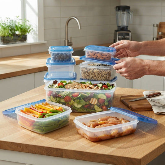 7-Piece Airtight Thumb-Lock Food Container Set | SBZONE Pakistan