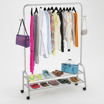Multi-Level Clothes & Laundry Wardrobe Organizer – Black