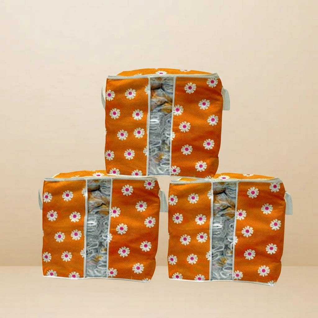Premium Floral Clothes Storage Bags – 20kg Capacity | SBZONE Pakistan