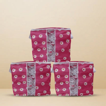 Premium Floral Clothes Storage Bags – 20kg Capacity