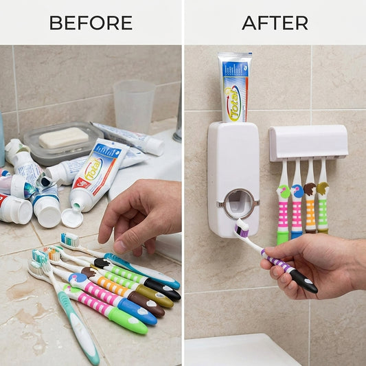 Automatic Toothpaste Dispenser Set