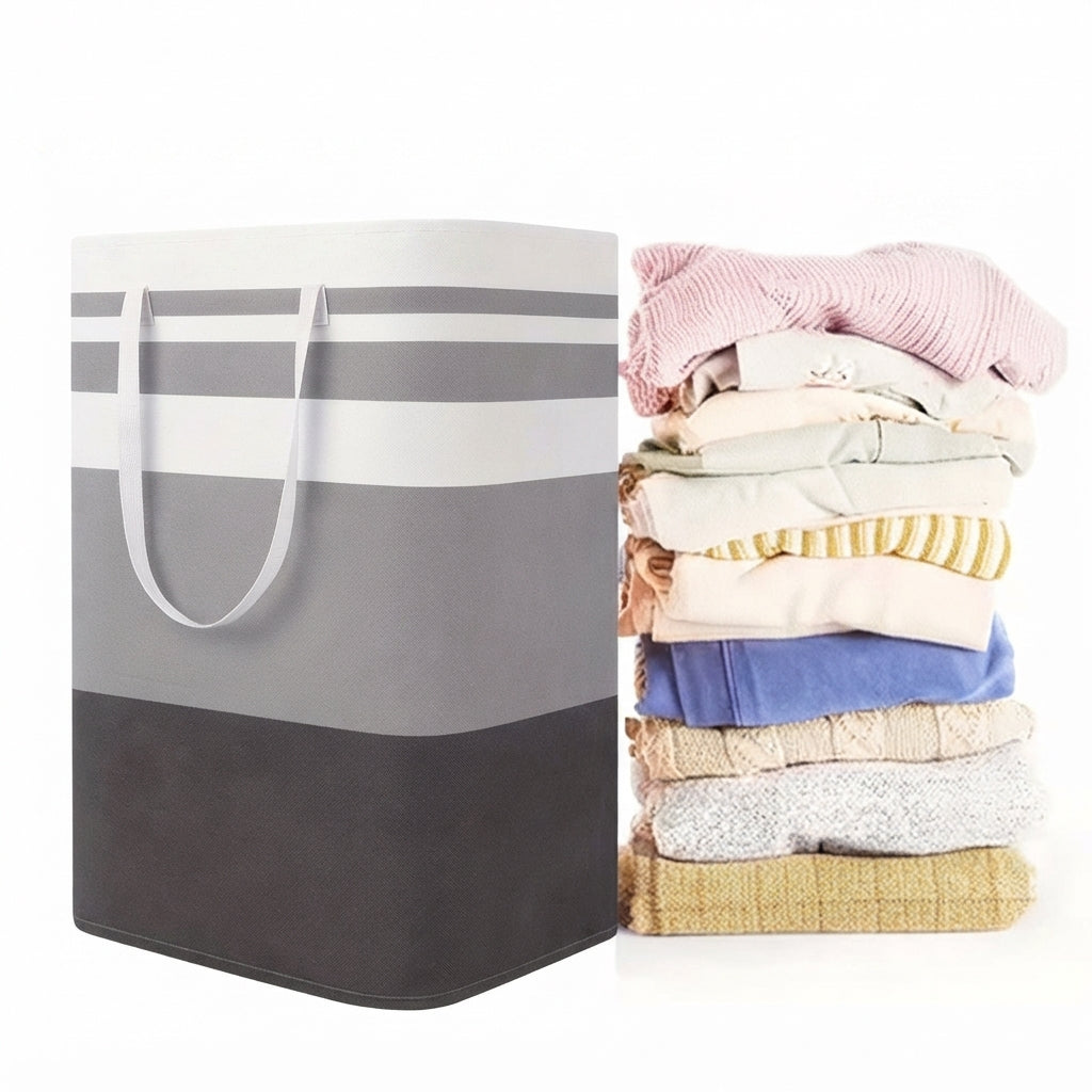 Foldable Laundry Basket 20×12 Inches – Multicolor | SBZONE Pakistan