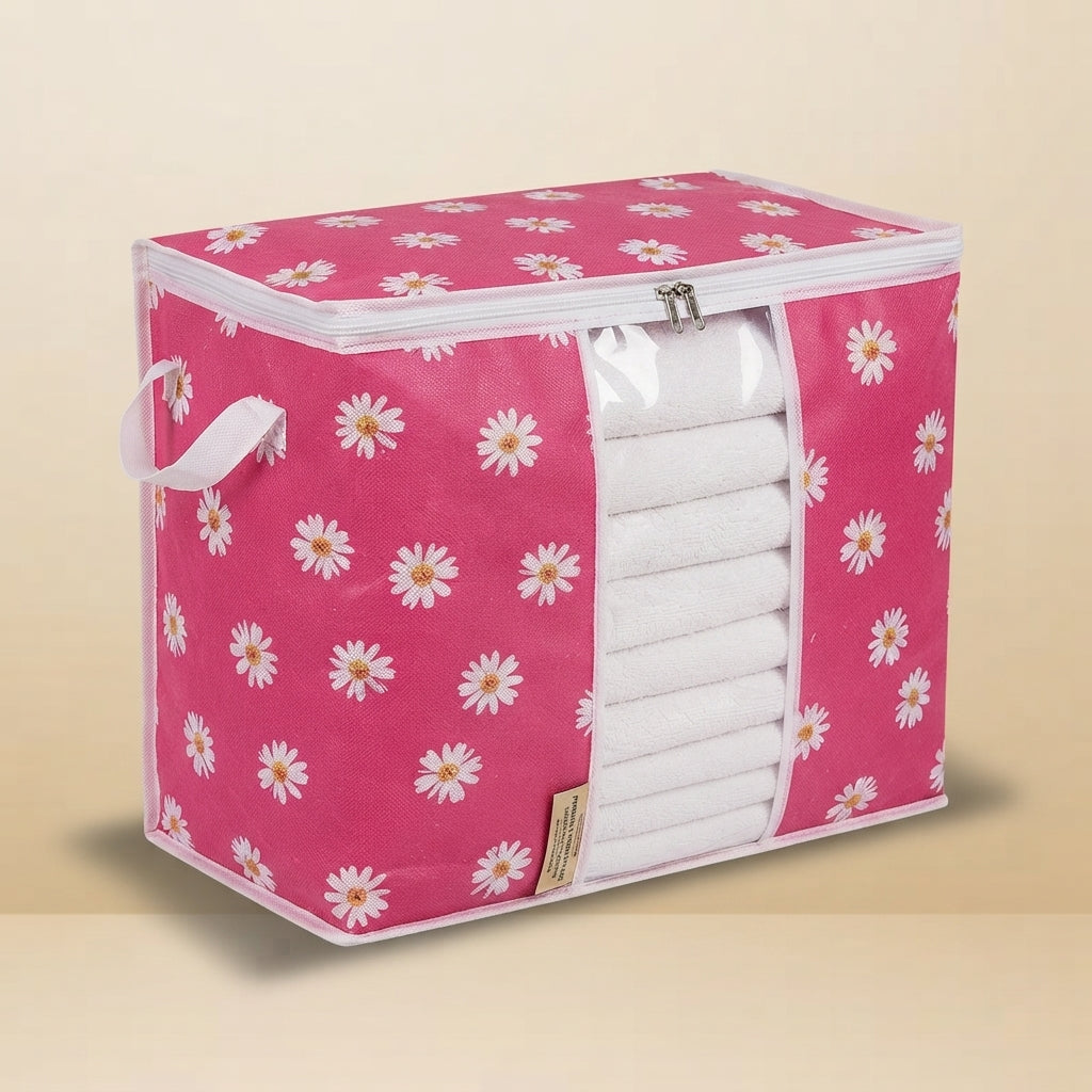 Premium Floral Clothes Storage Bags – 20kg Capacity