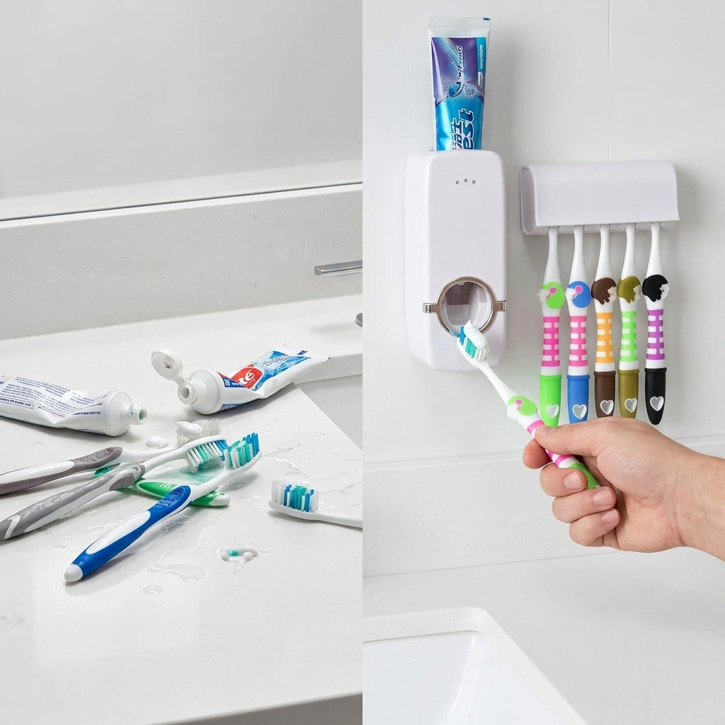 Automatic Toothpaste Dispenser Set