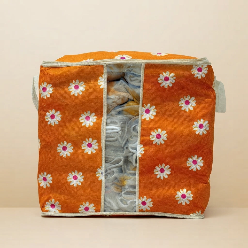 Premium Floral Clothes Storage Bags – 20kg Capacity