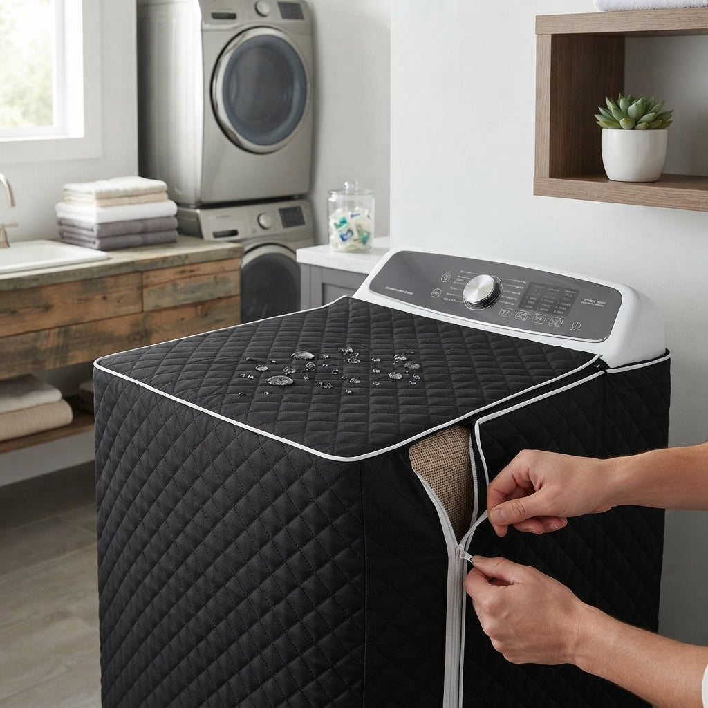 Waterproof Washing Machine Cover with Strong Zip (7–17kg)