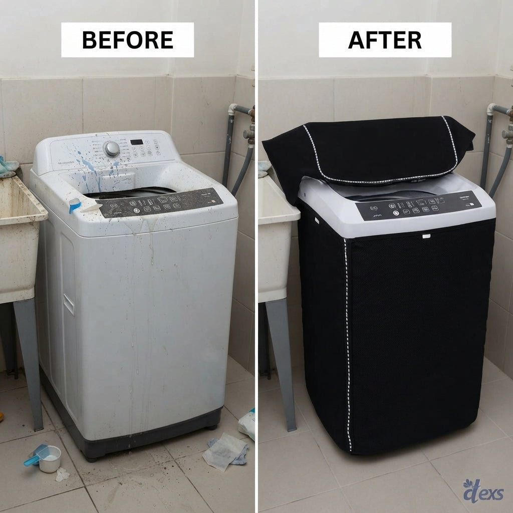 Waterproof Washing Machine Cover with Strong Zip (7–17kg)