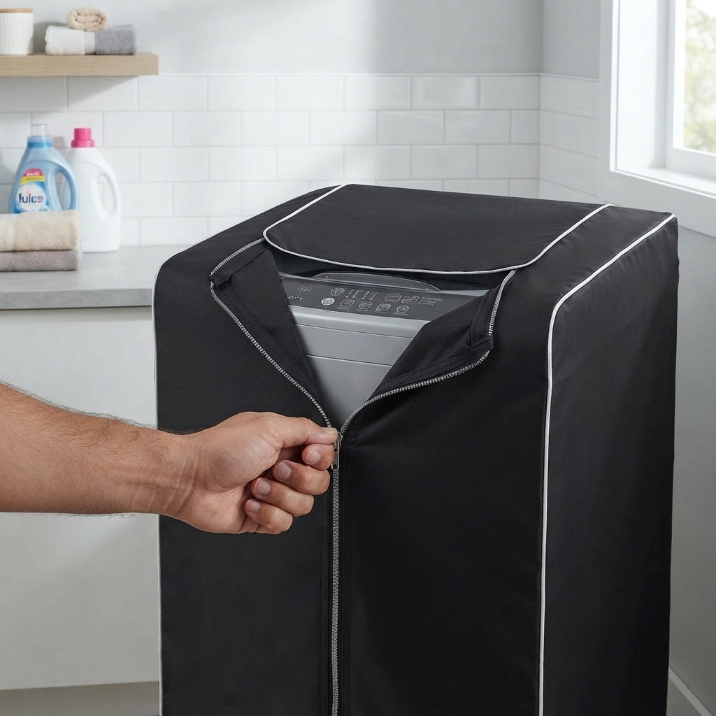 Waterproof Washing Machine Cover with Strong Zip (7–17kg)