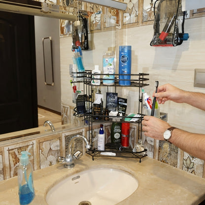 3-Tier Rust-Resistant Bathroom Corner Shelf