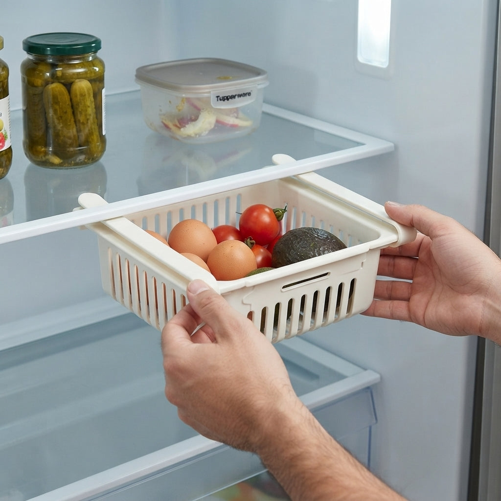 Adjustable Stretchable Fridge Storage Basket