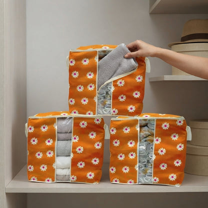 Premium Floral Clothes Storage Bags – 20kg Capacity