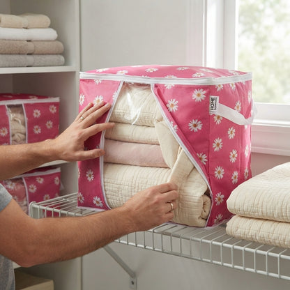 Premium Floral Clothes Storage Bags – 20kg Capacity