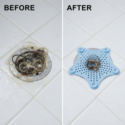 Star-Shaped Silicone Sink Drain Strainer