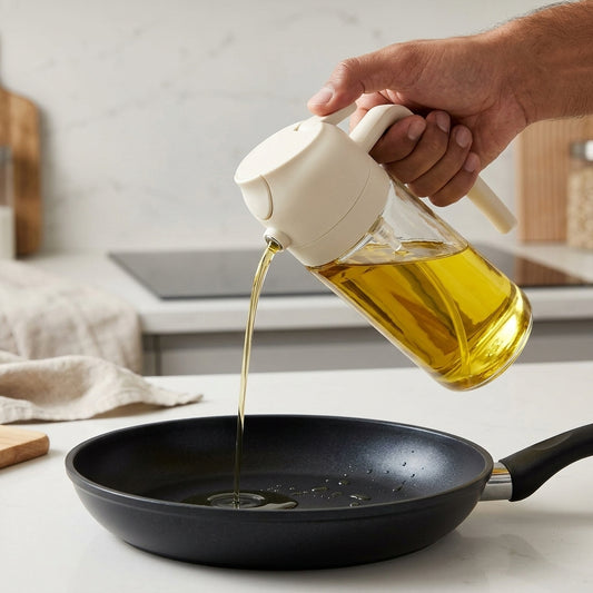 2-in-1 Oil Dispenser & Sprayer Bottle – Leak-Proof Cooking Oil Spray Bottle
