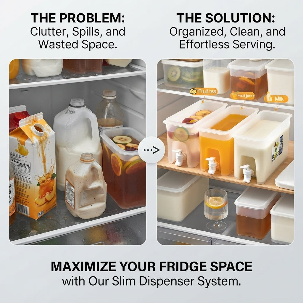 2.5L Fridge Beverage Dispenser with Faucet