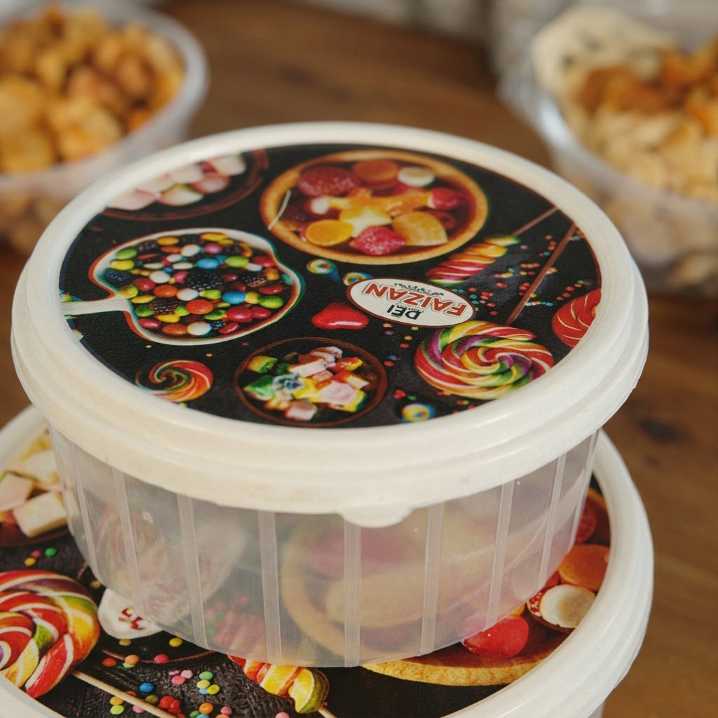 3-Piece Stackable Storage Bowl Set with Lids