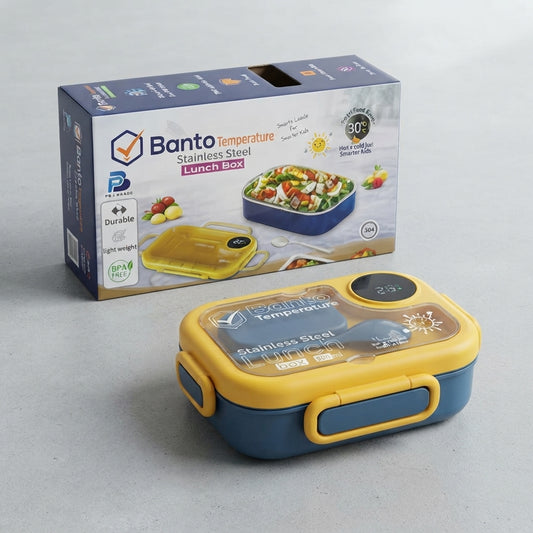 Stainless-Steel Lunch Box with Digital Temperature Display | SBZONE Pakistan