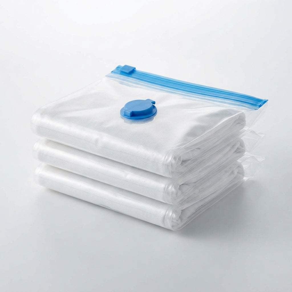 5-Piece Vacuum Compression Storage Bags with Hand Pump