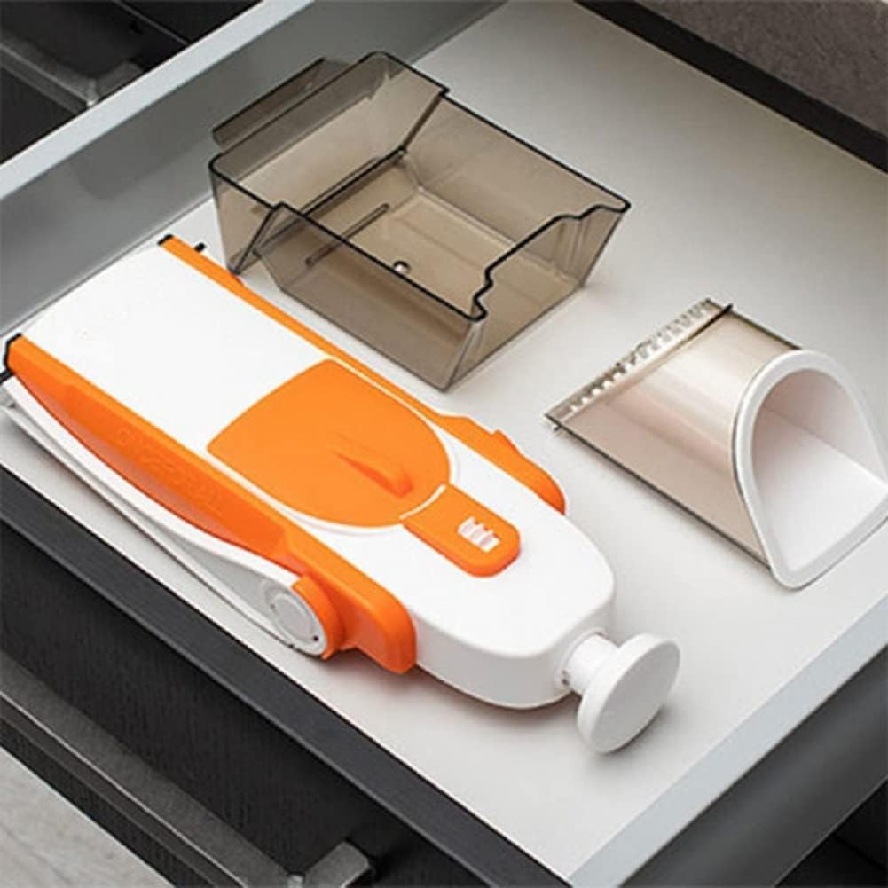 Adjustable mandoline vegetable slicer features