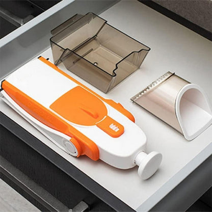 Adjustable mandoline vegetable slicer features