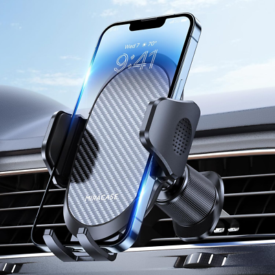 Car phone holder air vent clip detail