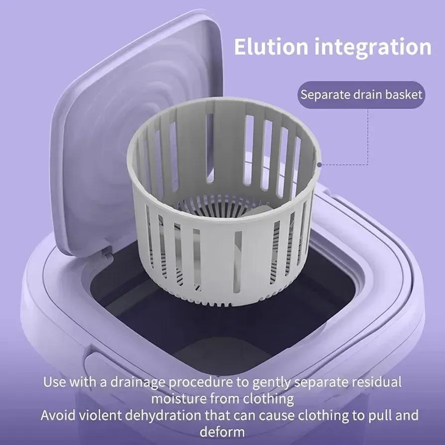 Compact laundry washer