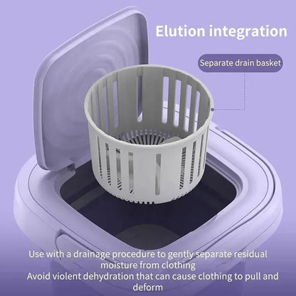 Compact laundry washer