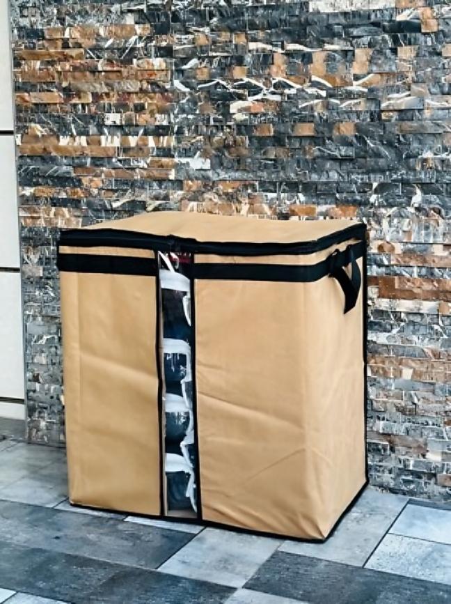 Durable Brown Non-Woven Clothes Storage Bags - product image 2