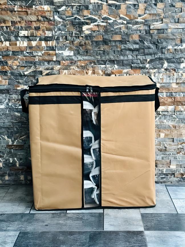 Durable Brown Non-Woven Clothes Storage Bags - product image 3
