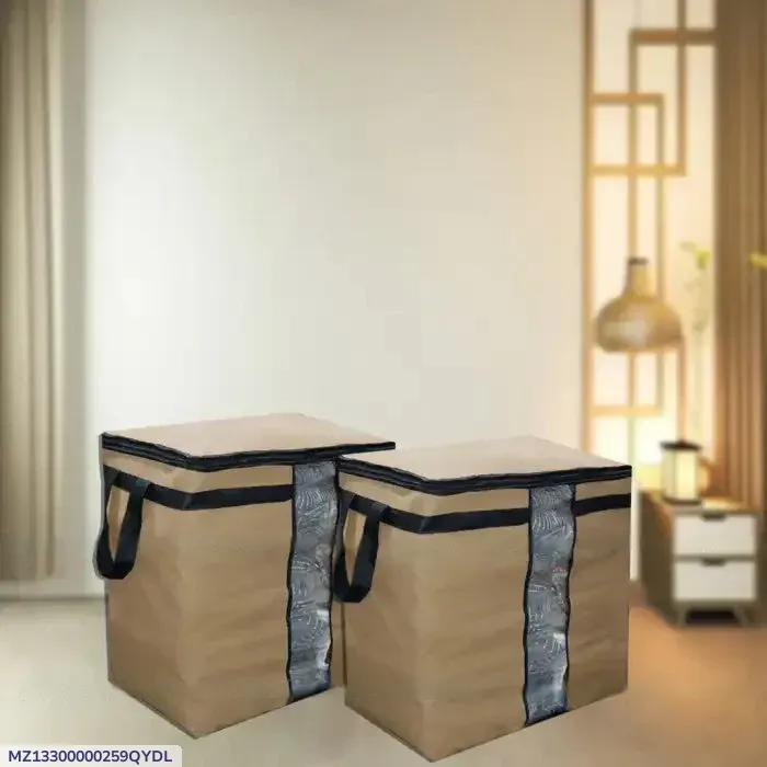 Durable Brown Non-Woven Clothes Storage Bags - product image 4