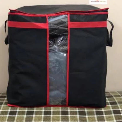 Large Clothes Storage Bags 19×19×11 Inches – Black & Red - product image 2