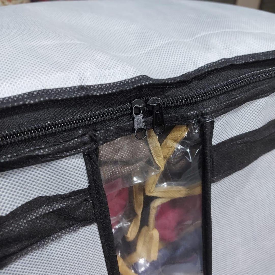 Grey Non-Woven Clothes Storage Bag for Home & Travel - product image 5