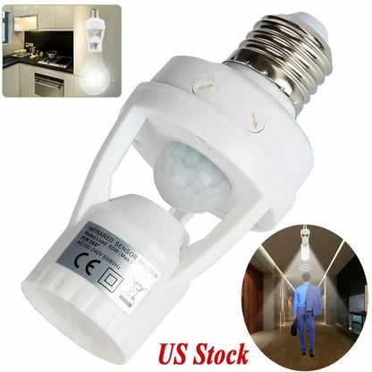 Infrared Motion Sensor Bulb Holder – E27 | Smart Home Gadget Pakistan | SBZONE | Image 1