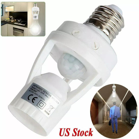 Infrared Motion Sensor Bulb Holder – E27 | Smart Home Gadget Pakistan | SBZONE | Image 1